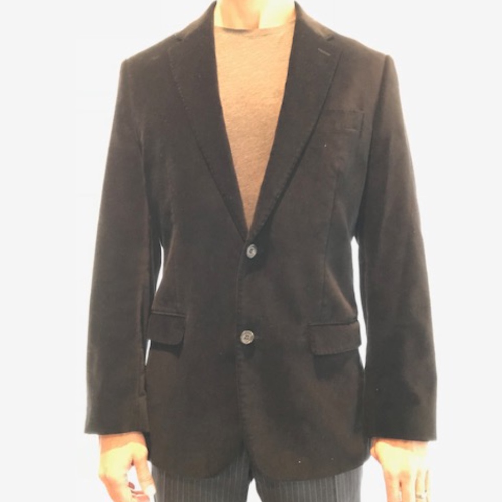 LAUREN BY RALPH LAUREN MENS BLACK VELVET BLAZER.